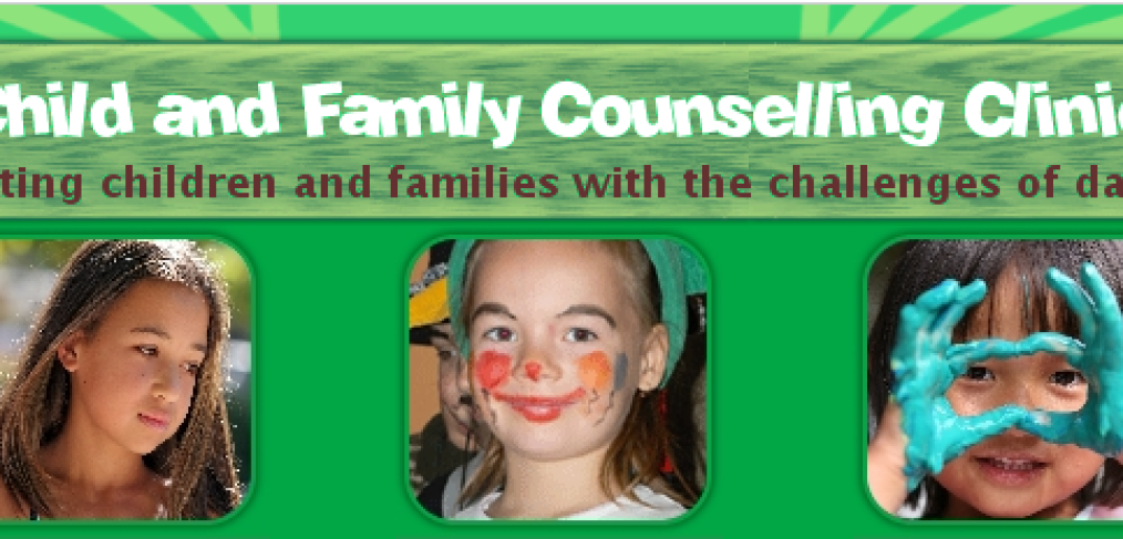 Child and Family Counselling Clinic. Supporting Children and Families with the challenges of daily life. With photos of children of different emotions