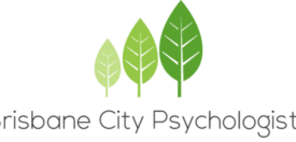 Brisbane City Psychologists with three leaves of different sizes and different colours