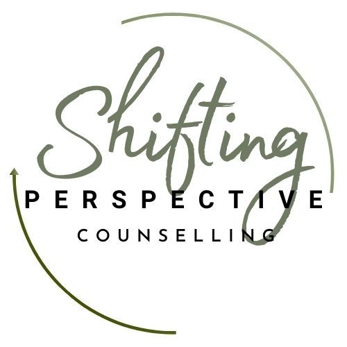 Shifting Perspective logo representing change in thinking and psychological perspective in mental health support
